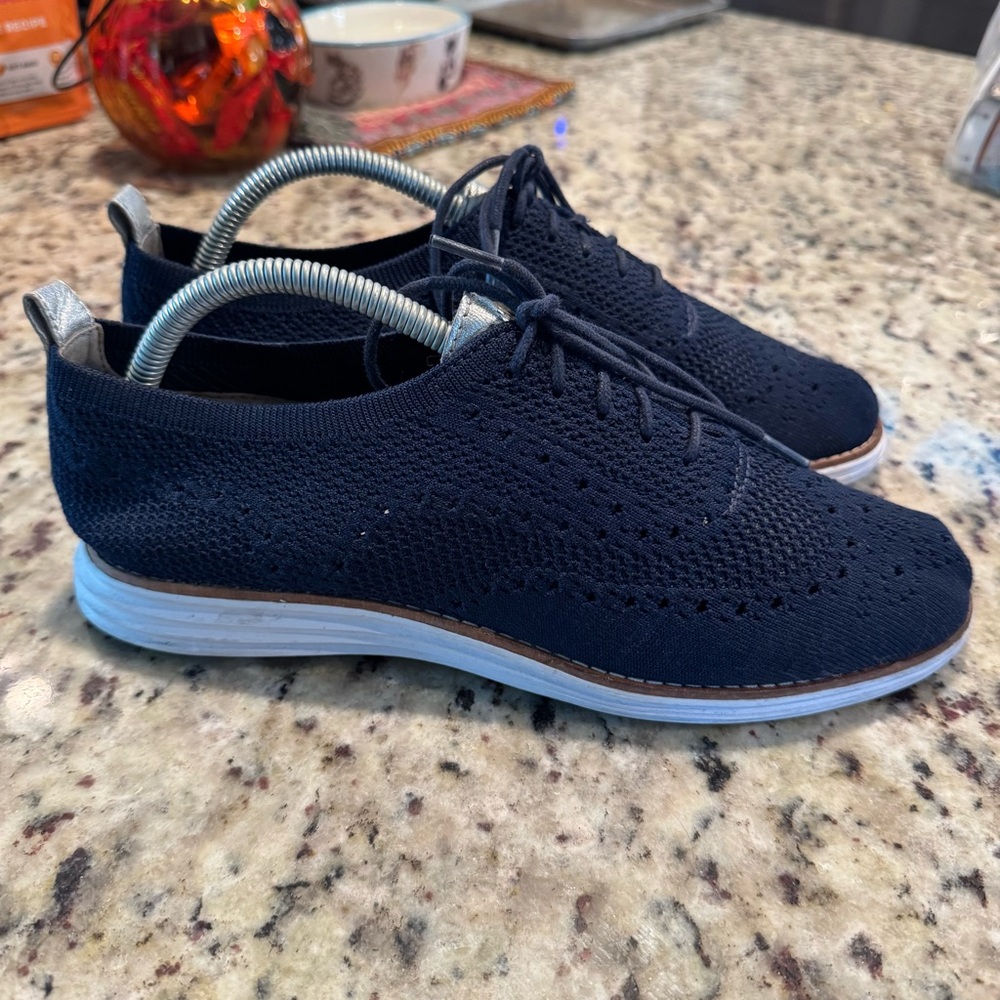 Cole Haan Navy Knit Women's Sneakers